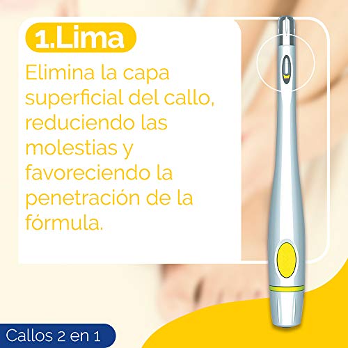 Scholl Callos Tratamiento Exprés 2 en 1 Rápido y Efectivo + Parches Protectores + Crema de Pies para Durezas 60ml