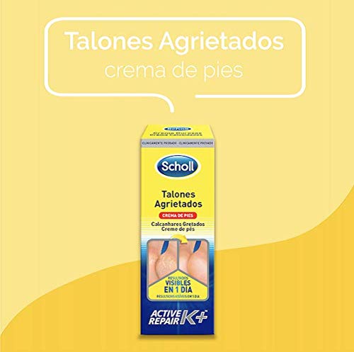 Scholl Crema de Pies Para Talones Agrietados, con Urea y Keratina - 60 ml