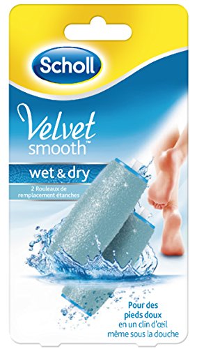 SCHOLL Velvet Smooth Pedi Wet & Dry acoplador de cuerno mp-2395 rodillos de repuesto, 2 unidades)