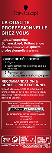 Schwarzkopf Brillance – Coloración permanente – Eclat de noche – cereza negra 888