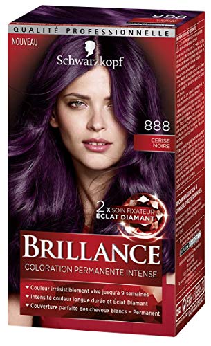 Schwarzkopf Brillance – Coloración permanente – Eclat de noche – cereza negra 888