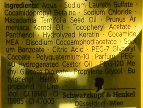 Schwarzkopf Gliss Kur Champú, aceite nutritivo, 250 ml