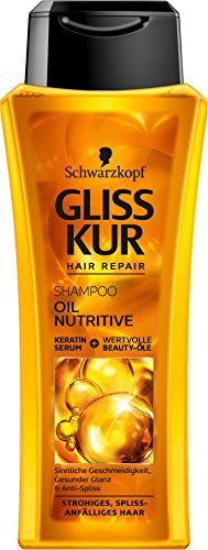 Schwarzkopf Gliss Kur Champú, aceite nutritivo, 250 ml