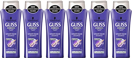 Schwarzkopf Gliss último Champú Volumen 250ml - Paquete de 6