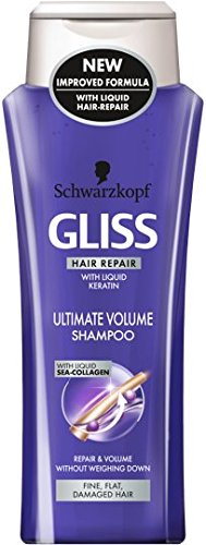 Schwarzkopf Gliss último Champú Volumen 250ml - Paquete de 6