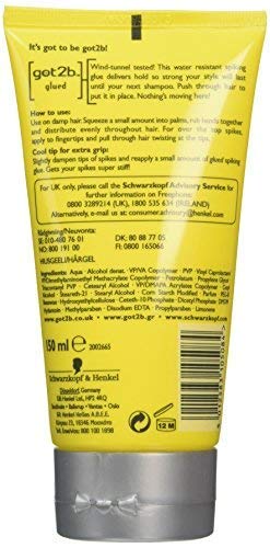 Schwarzkopf Got2b pegadosFabricación Styling Rematar Glue 150ml - Pack de 2