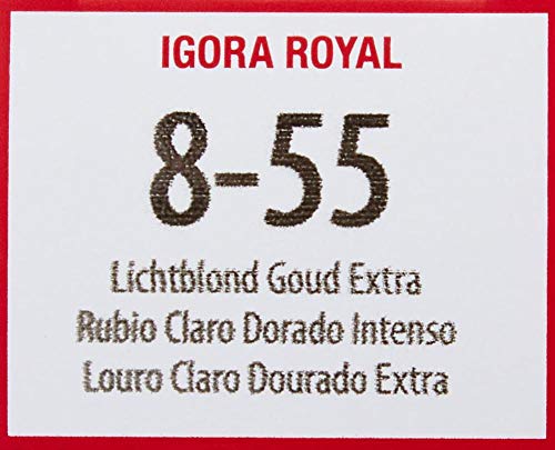 Schwarzkopf Igora Royal Tinte Permanente, Tono 8.55 - 50 ml