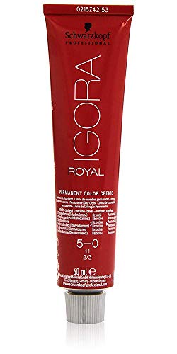 Schwarzkopf Professional Igora Royal 5-0 Tinte - 60 ml, Castaño claro (4045787199505)