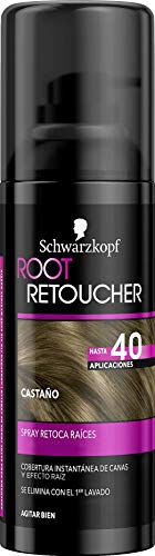 Schwarzkopf Root Retoucher - Coloración del Cabello Castaño (pack de 3)