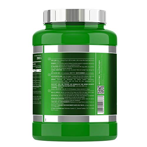 Scitec Nutrition 100% Whey Isolate, Suplimento Nutricional de Proteinas con Sabor de Banana 2000 g