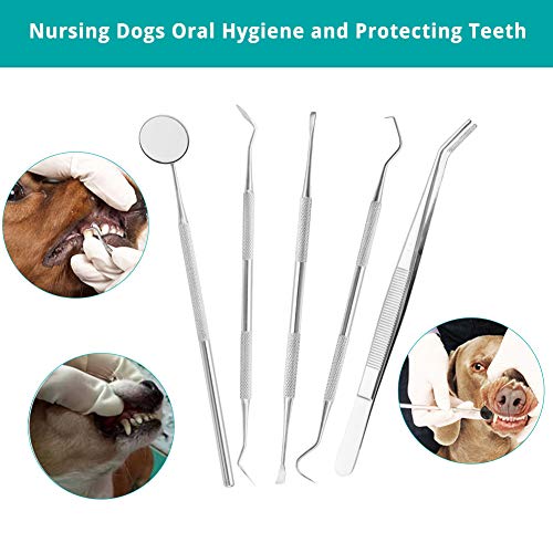 SCOBUTY Sarro Dental Limpiador,Limpiador de Dientes para Perros y Gatos,Dental Kit,Limpieza Dental Kit,Herramienta de Limpieza de Dientes para Perros y Gatos