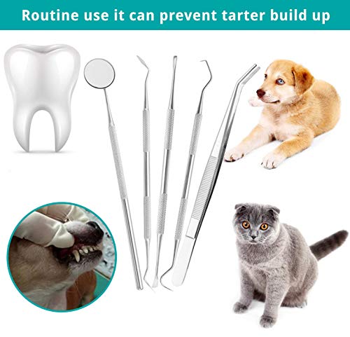 SCOBUTY Sarro Dental Limpiador,Limpiador de Dientes para Perros y Gatos,Dental Kit,Limpieza Dental Kit,Herramienta de Limpieza de Dientes para Perros y Gatos