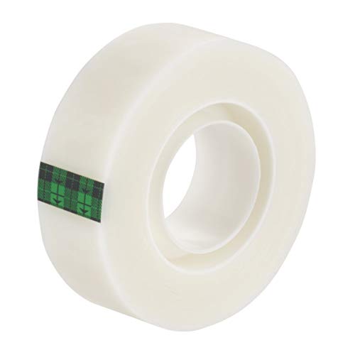 Scotch C60, Dispensador de cinta adhesiva, incluye 1 rollo de cinta Scotch Magic, 19 mm x 33 m, plateado/negro