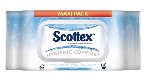Scottex Fresh Papel Higiénico Húmedo - 80 unidades - [pack de 3]