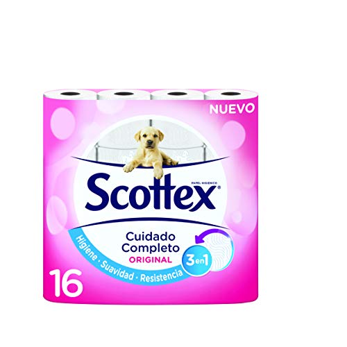 Scottex Original Papel Higiénico - 16 Rollos