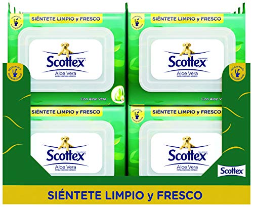 Scottex Sensitive Papel Higiénico con Aloe Vera - 12 paquetes de 66 unidades - Total: 792 Unidades