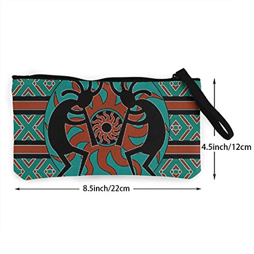 SDFGJ Cosméticos Bolsa Moda Cremallera Suave Cambio Monedero Lona Bolsas de Maquillaje