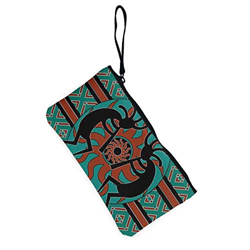 SDFGJ Cosméticos Bolsa Moda Cremallera Suave Cambio Monedero Lona Bolsas de Maquillaje