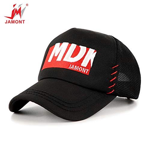 sdssup Verano Sombrero para el Sol Sombrero de la Marea Gorra de los Hombres y Mujeres niño de poliéster de Malla Anti-Sai Negro (Fondos de la Pac de Malla) Adultos 58 CM