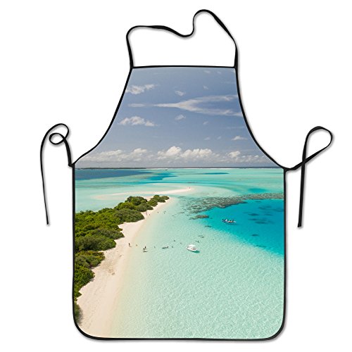 sea-island-holiday Cool Funny gran casa actual para cocina barbacoa Cook Chef delantal cocina profesional adultos baberos Regalos