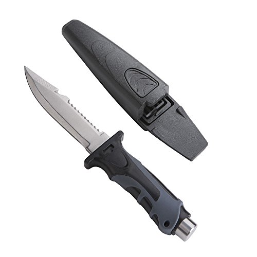 Seac Hammer Cuchillo de Buceo y Pesca Submarina, Adultos Unisex, Negro, 12 cm