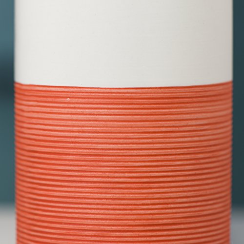 Sealskin Dispensador de Jabón Doppio, 6.7 x 8.5 x 18 cm, Porcelana, Coral Rojo