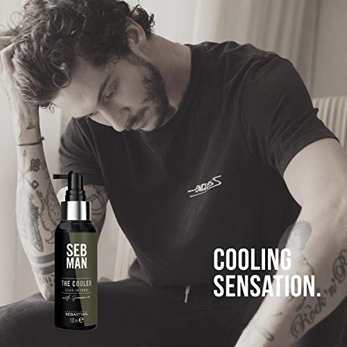 SEB MAN Tónico Refrescante Definición y Densidad al Cabello - Todo tipo de cabellos - 100 ml - Línea de productos para el cabello de hombre de Sebastian Professional