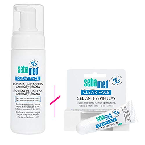 Sebamed Clear Face Espuma Limpiadora, 150ml + REGALO Gel Anti-Espinillas, 10ml