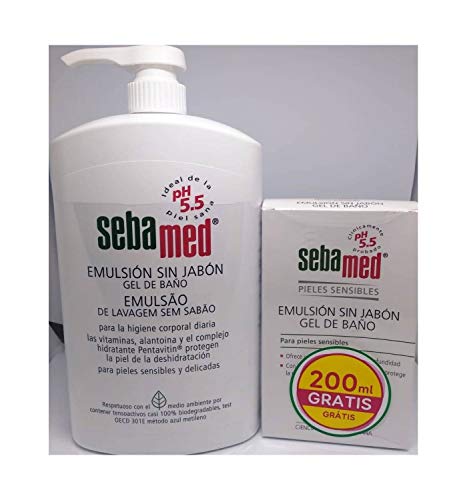 Sebamed Emulsión Corporal sin Jabón, 1000ml+REGALO 200ml