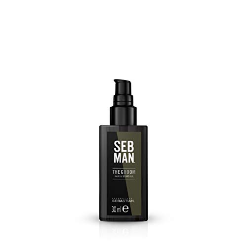 Sebastian Professional SEB MAN Aceite de peinado para cabello y barba, 30 ml