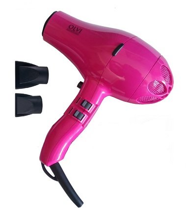 SECADOR COMPACTO PROFESIONAL ROSA SCP490 - 2100W - 3 AJUSTES DE TEMPERATURA Y CABLE DE 3M