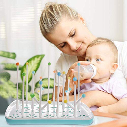 Secador de biberones, Secador de biberones y accesorios, Secador de biberones y accesorios, Secador de biberones y accesorios de biberones, Botellero (Azul)