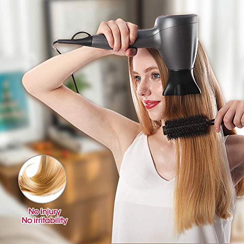 Secador de Cabello Ion, Smart Touch Sensing Hair Blow Secador único Velocidad de Flujo de Aire 3D 6 con LED Control Blow Dryer 1600w Bajo Nivel de Ruido con difusor