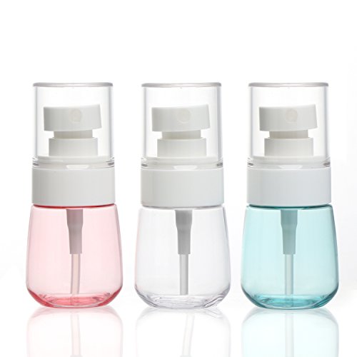 Segbeauty Botella de Spray Recargable, 3pcs Botellas de Spray de Niebla Fina 30ml Botella de Viaje, Contenedor de Viaje Transparente Rociador de Niebla de Agua Vacía para Cosméticos Hidratante
