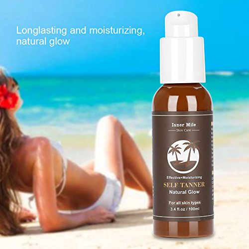 Self Tanner, ingredientes hidratantes orgánicos y naturales de larga duración Bronceadores sin sol loción y bronceador Golden Buildable Light, bronceado gradual medio u oscuro para el cuerpo y la cara