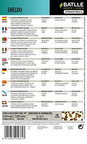 Semillas Aromáticas - Eneldo - Batlle