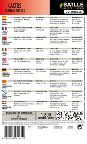 Semillas de Flores - Cactus Plantas Crasas variadas - Batlle