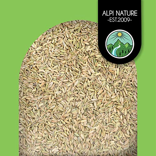 Semillas de hinojo (500g), hinojo entero, 100% natural, semillas de hinojo naturalmente sin aditivos, vegano