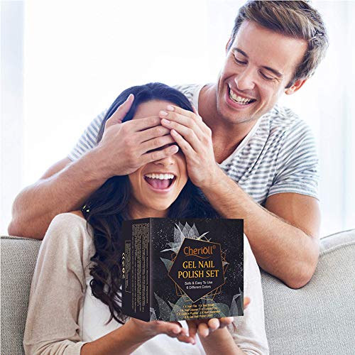 Semipermanente Uñas, Gel Nail Polish Set, Esmaltes Semipermanentes de Uñas en Gel UV LED, 6pcs Kit de Esmaltes de Uñas