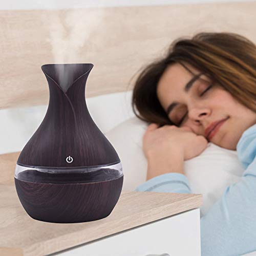 Sencillo Vida Difusor de Aceites Esenciales Humidificador Purificador de Aire Ultrasónico para Aromaterapia Difusores de Aroma con Luz para Casa, Dormitorio, Baño, Yoga y Oficina
