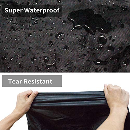Senders - Funda impermeable para bicicleta, 210D, con orificios de cerradura, resistente al agua, protección contra el polvo, la nieve, la lluvia, los rayos UV, 190 x 65 x 98 cm, con bolsa