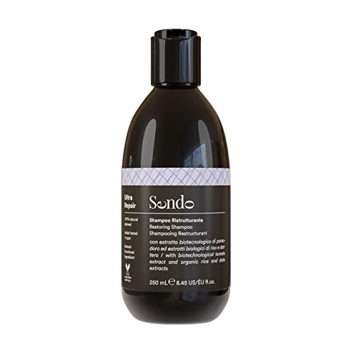 Sendo Champú Reestructurante para el cabello con Extracto Biotecnológico de Tomate, Extracto Biológico de Arroz y Extracto Biológico de Dátil - Tratamiento para el Cabello Dañado - 250 ML -