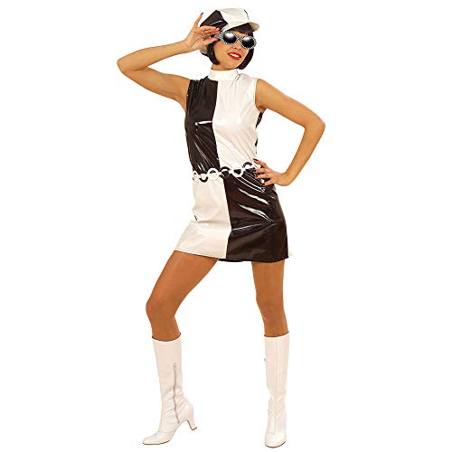 Señoras 60s polluelo traje Medio UK 10 a 12 de 1960 años sesenta del vestido de lujo