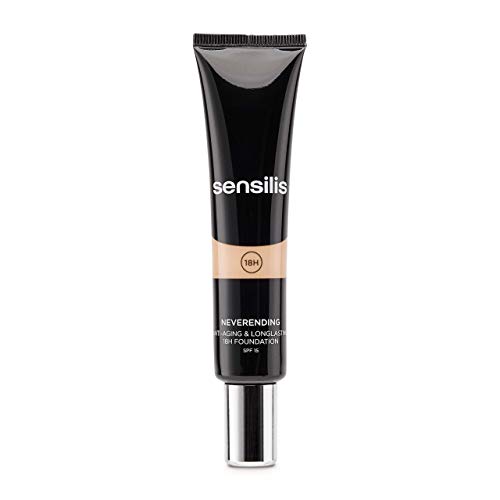 Sensilis - Pack Neverending Make-Up - Tono 02 - Base de Maquillaje + Corrector Líquido + Minitalla Corrector Upgrade Chrono Lift - Antiedad y Reafirmante, de Larga Duración, Noix