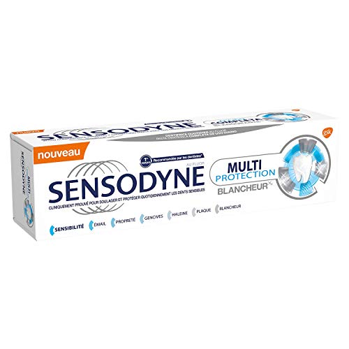 Sensodyne Acción Completa Blanqueante - Pasta de dientes con Flúor para dientes sensibles - 75 ml
