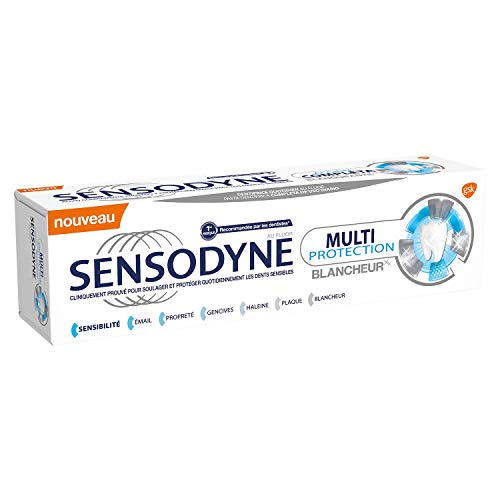 Sensodyne Acción Completa Blanqueante - Pasta de dientes con Flúor para dientes sensibles - 75 ml
