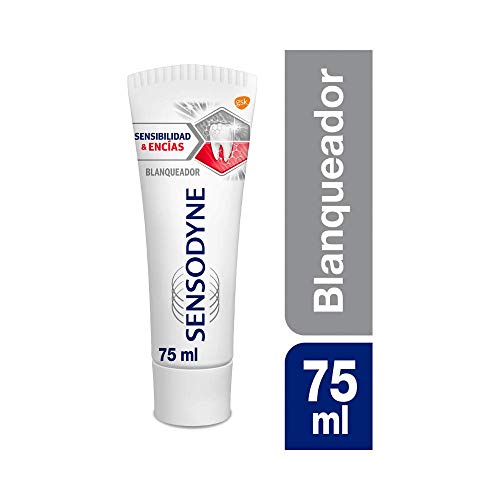 Sensodyne Sensibilidad & Encías Pasta de Dientes Blanqueante con Flúor - pack de 3 x 75 ml