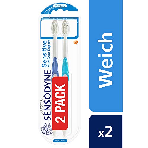 Sensodyne Sensitive MultiCare Expert - Cepillo de dientes (suave, especialmente diseñado para personas con dientes sensibles al dolor, 42 g)