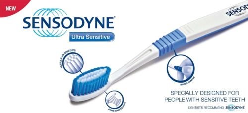 Sensodyne – Set de cepillos para dientes sensibles, efecto atardecer 2 los dientes sensibles – (Pack de 3)