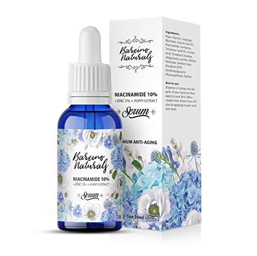 Serum Facial Niacinamida 10% + Zinc 1% Vitamina B3 Antimanchas Despigmentante Blanqueador - Reduce Aparicion Acne Anti Poros Abiertos Granos Hidratante Antiarrugas Reductor Sebo Cara Piel Grasa 30ml